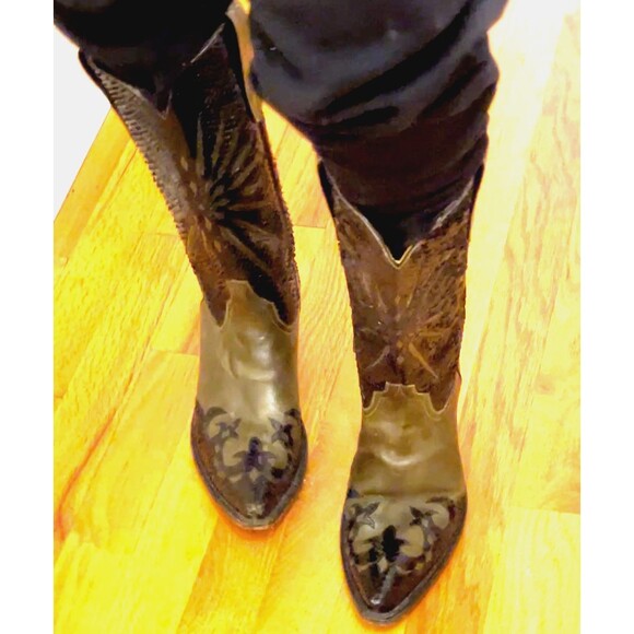 DIOR cowboy Snakeskin boots EXTREMELY RARE. Authentic Galliano 2005-era. - Picture 1 of 12